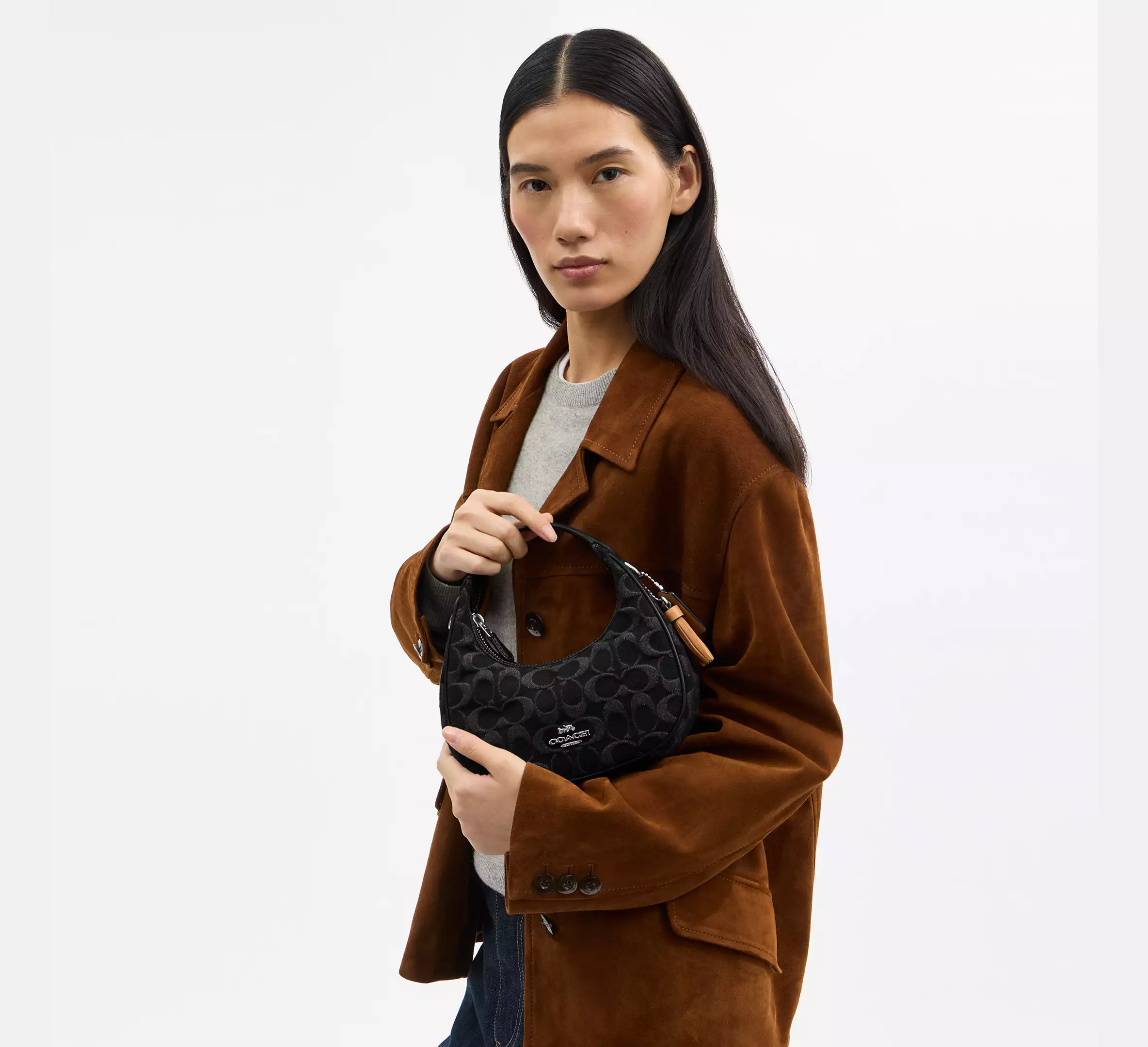 Carmen Mini Crossbody Bag In Signature Denim