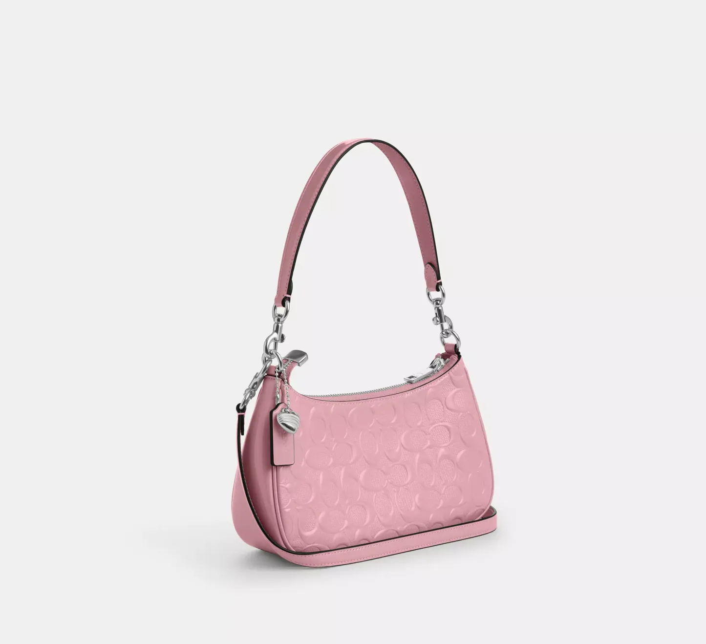 Teri Shoulder Bag In Signature Leather With Heart Charm