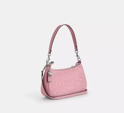 Teri Shoulder Bag In Signature Leather With Heart Charm