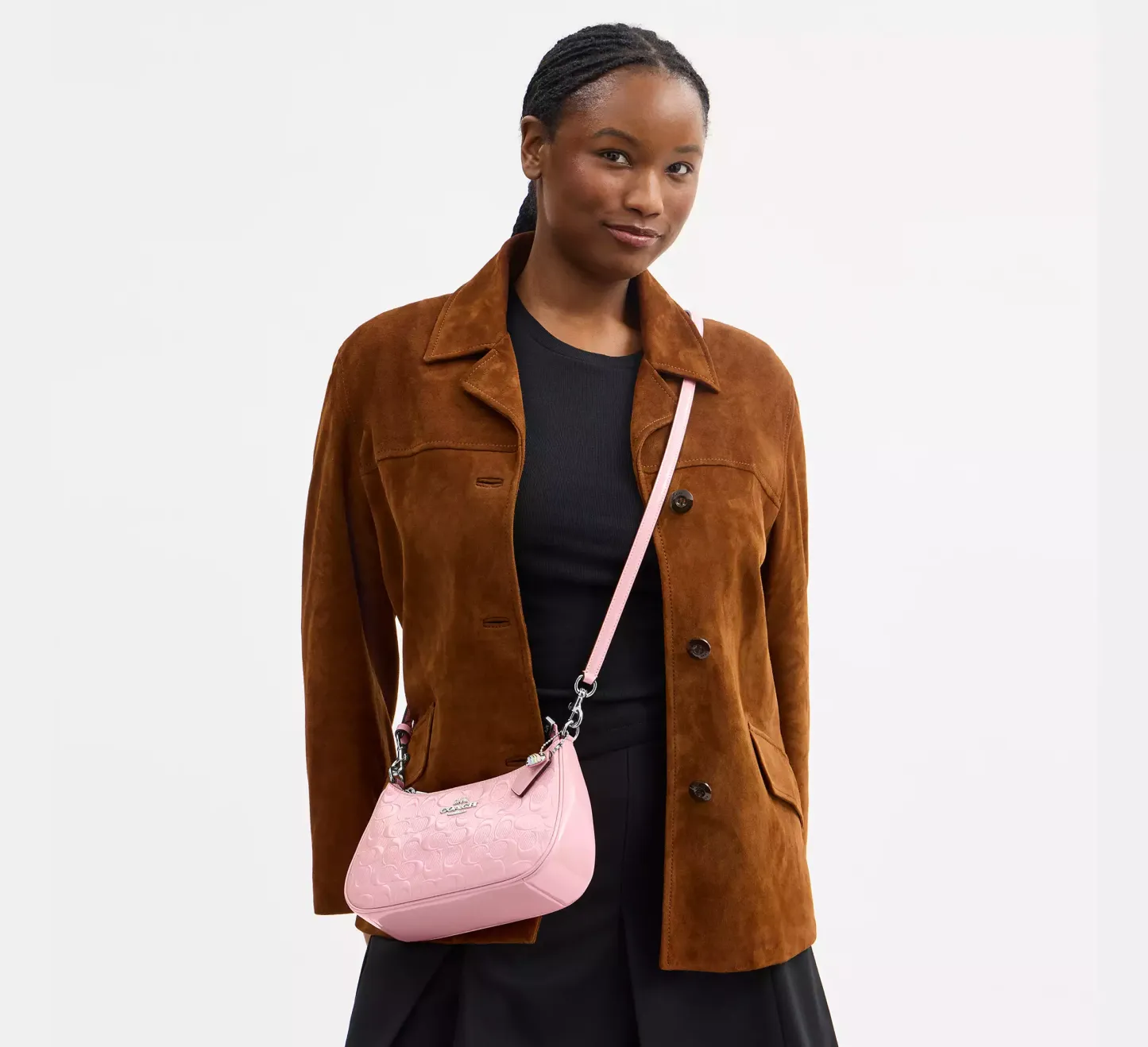 Teri Shoulder Bag In Signature Leather With Heart Charm