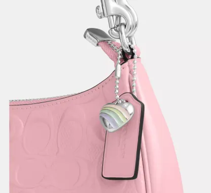 Teri Shoulder Bag In Signature Leather With Heart Charm