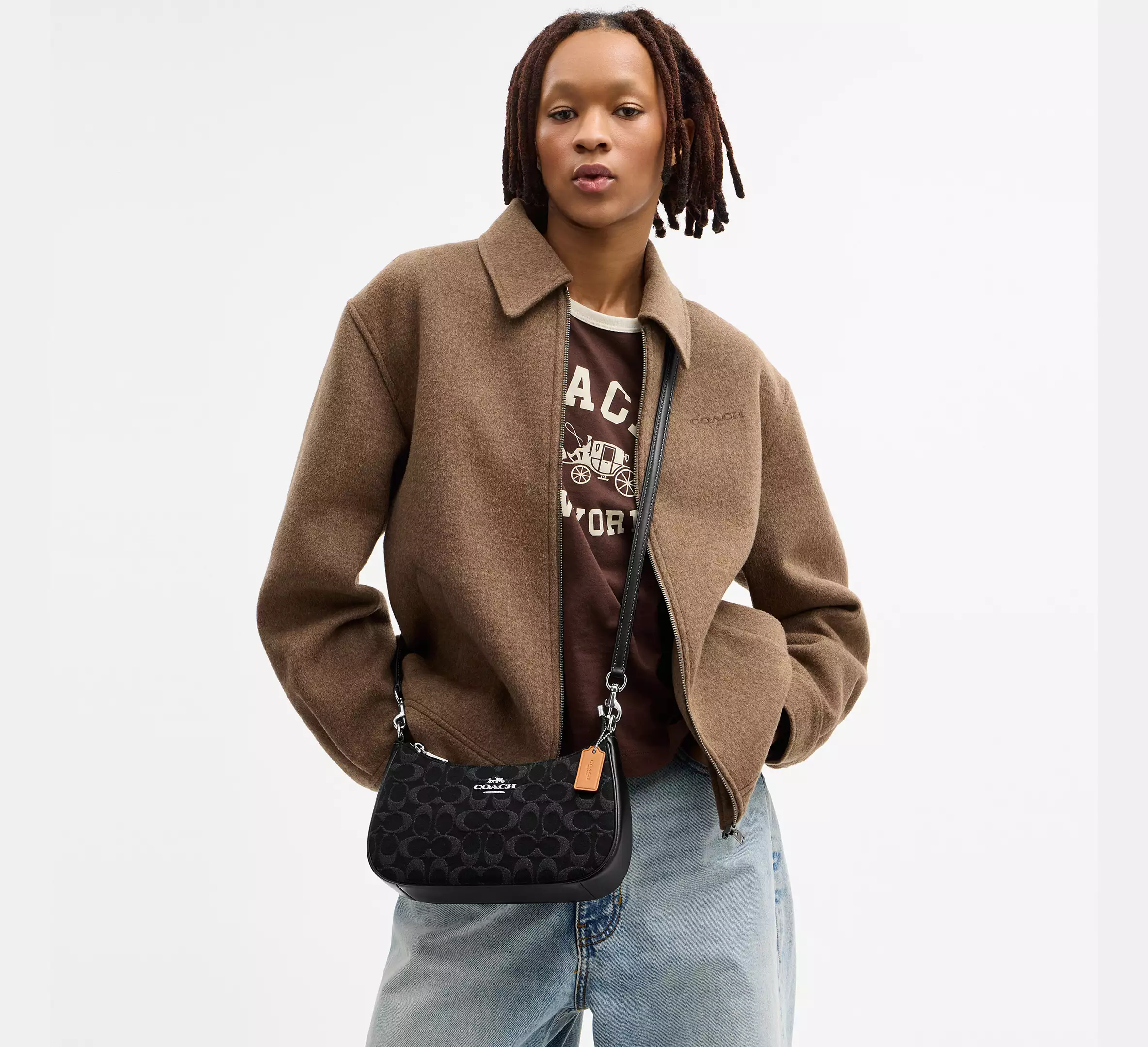 Teri Shoulder Bag In Signature Denim