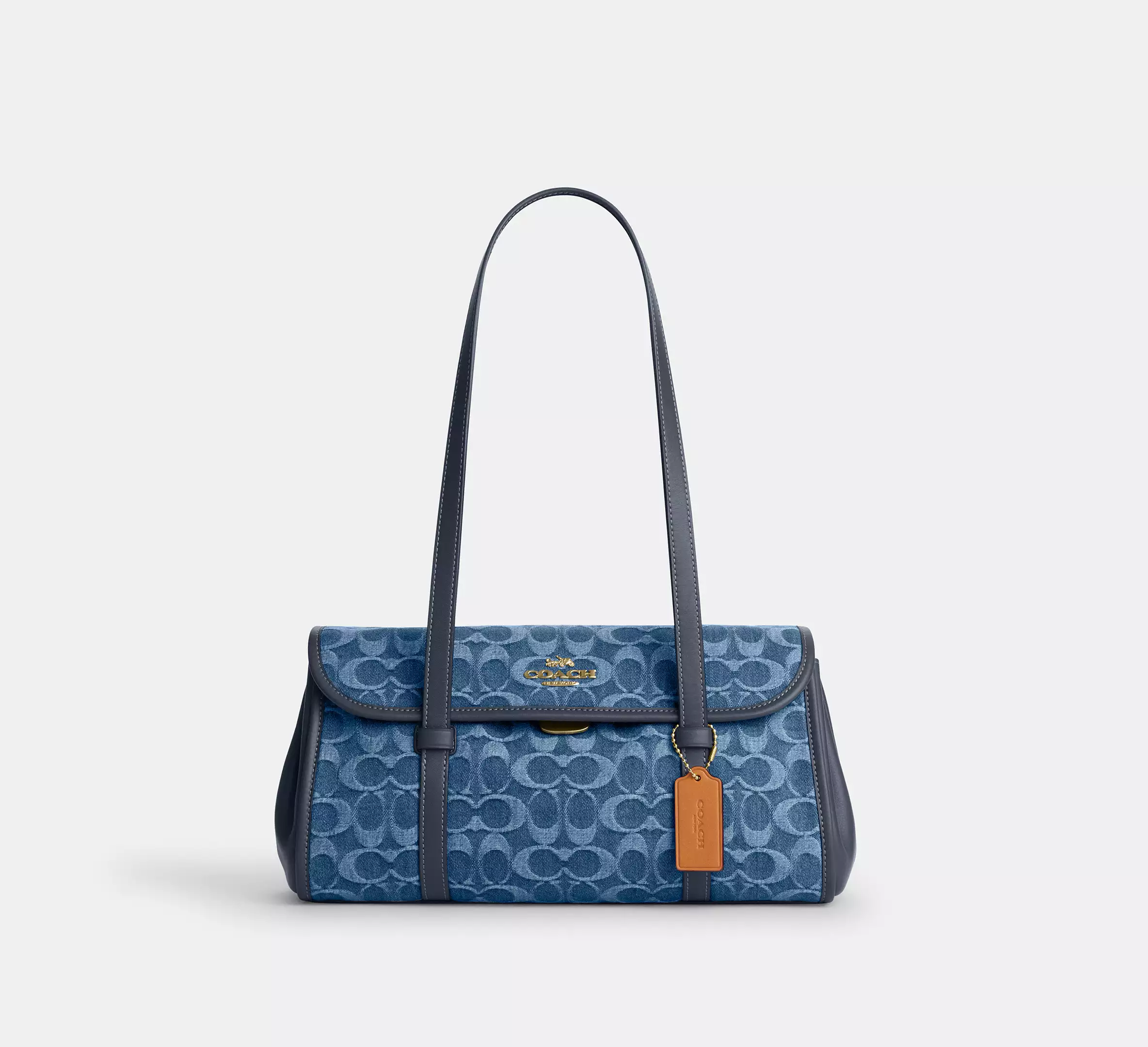 Bridget Flap Shoulder Bag In Signature Denim