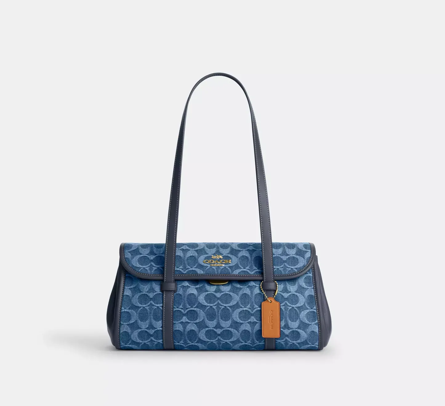 Bridget Flap Shoulder Bag In Signature Denim