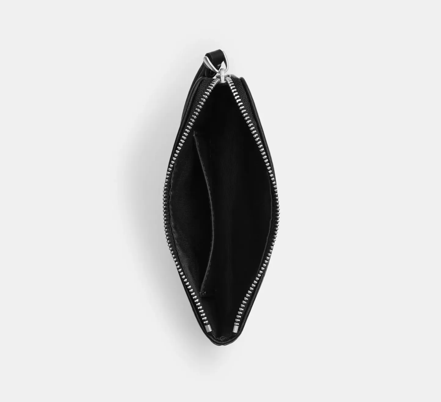 Corner Zip Wristlet In Signature Denim