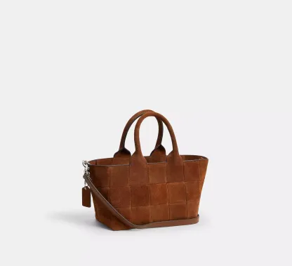 Alter/Ego Small Tote Bag In Upcrafted Suede