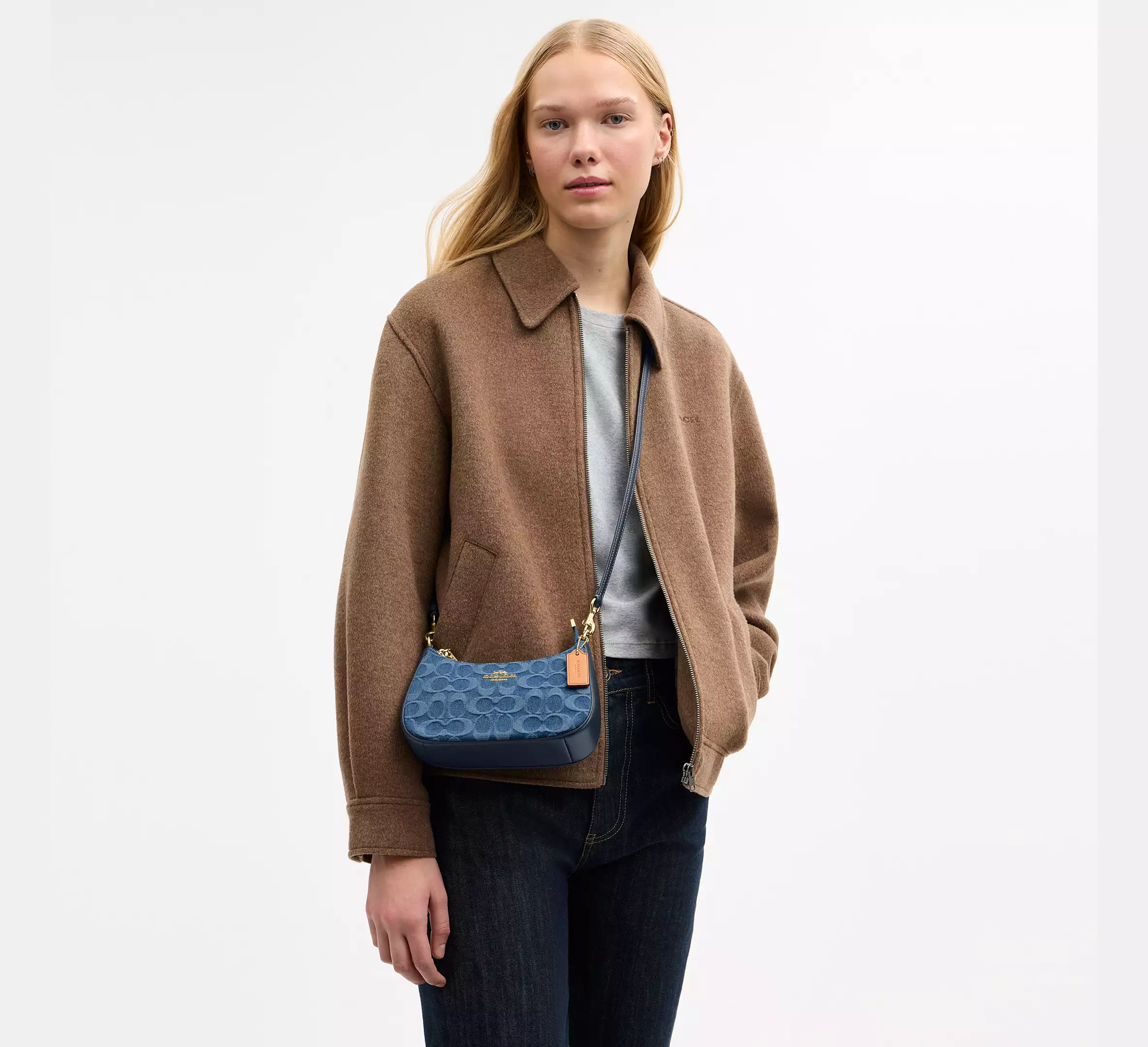Teri Mini Crossbody Bag In Signature Denim