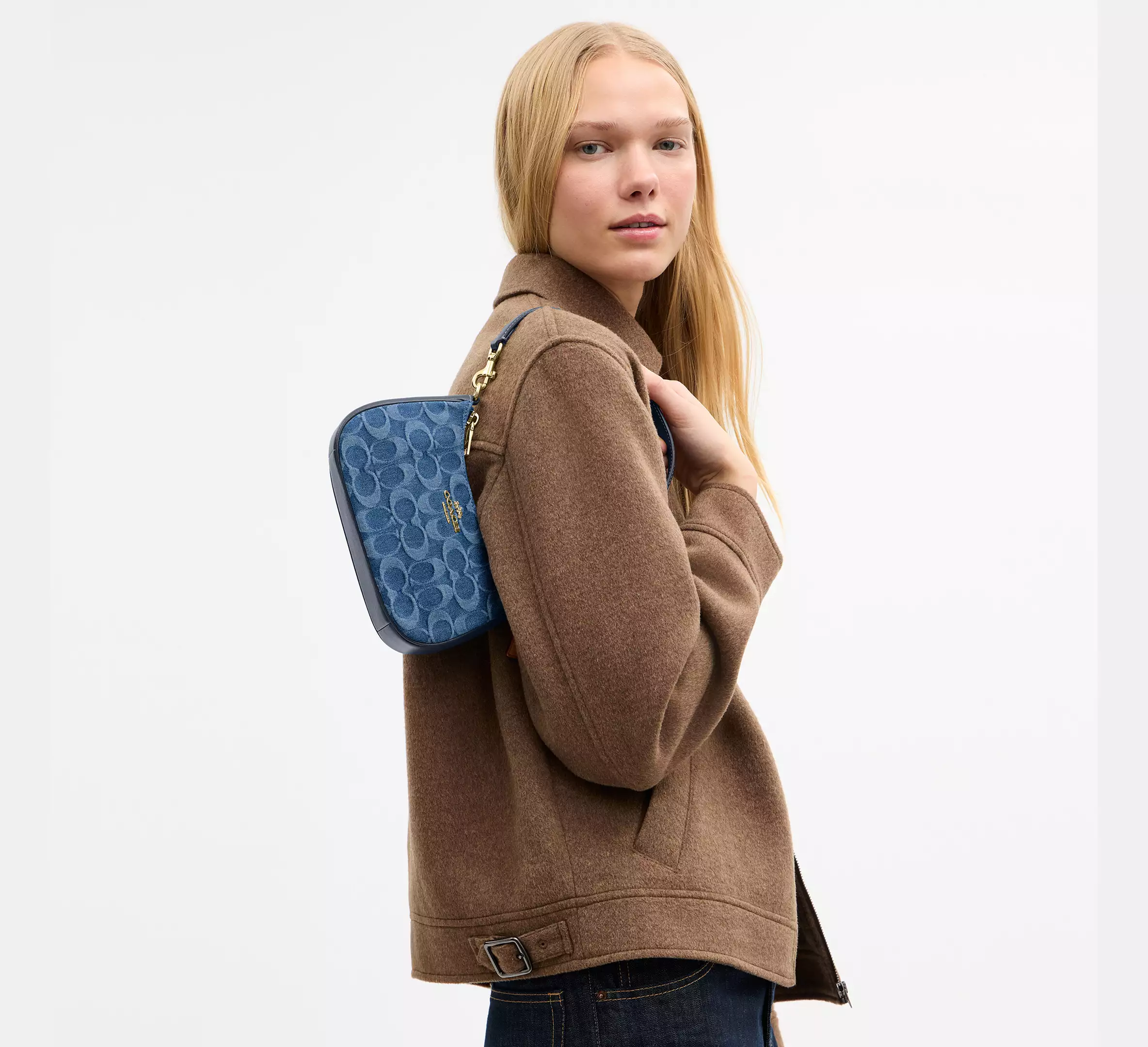 Teri Mini Crossbody Bag In Signature Denim