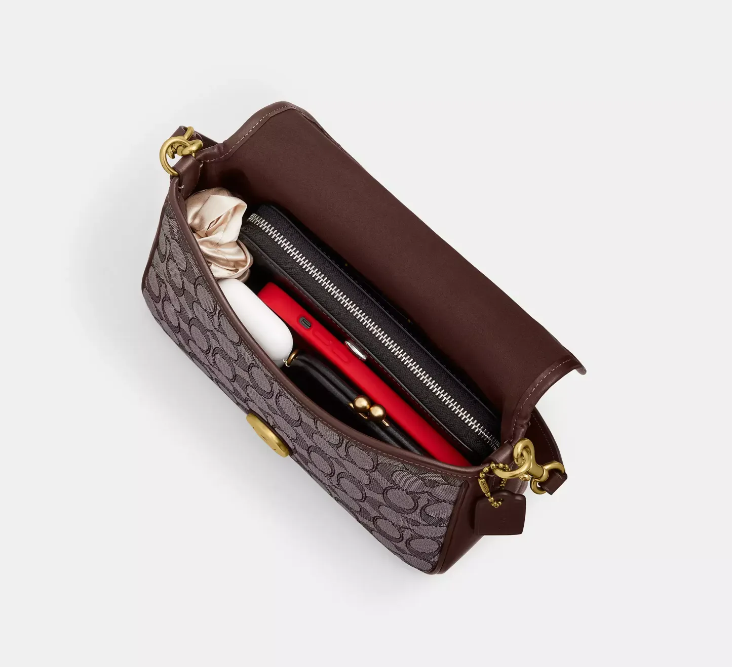 Soft Tabby Shoulder Bag In Signature Jacquard