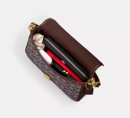 Soft Tabby Shoulder Bag In Signature Jacquard