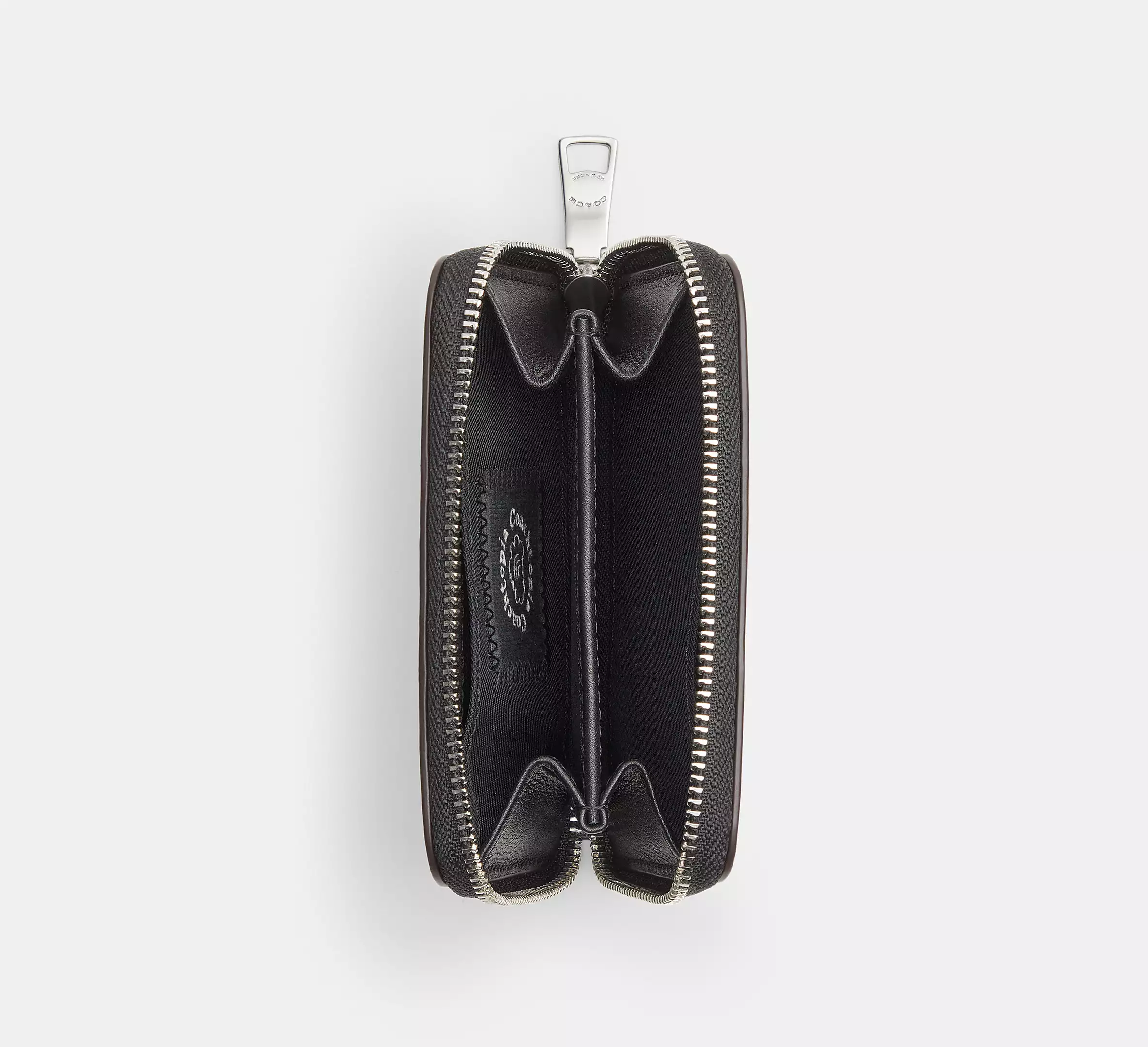 Zip Around Wallet In Checkerboard Upcrafted Leather