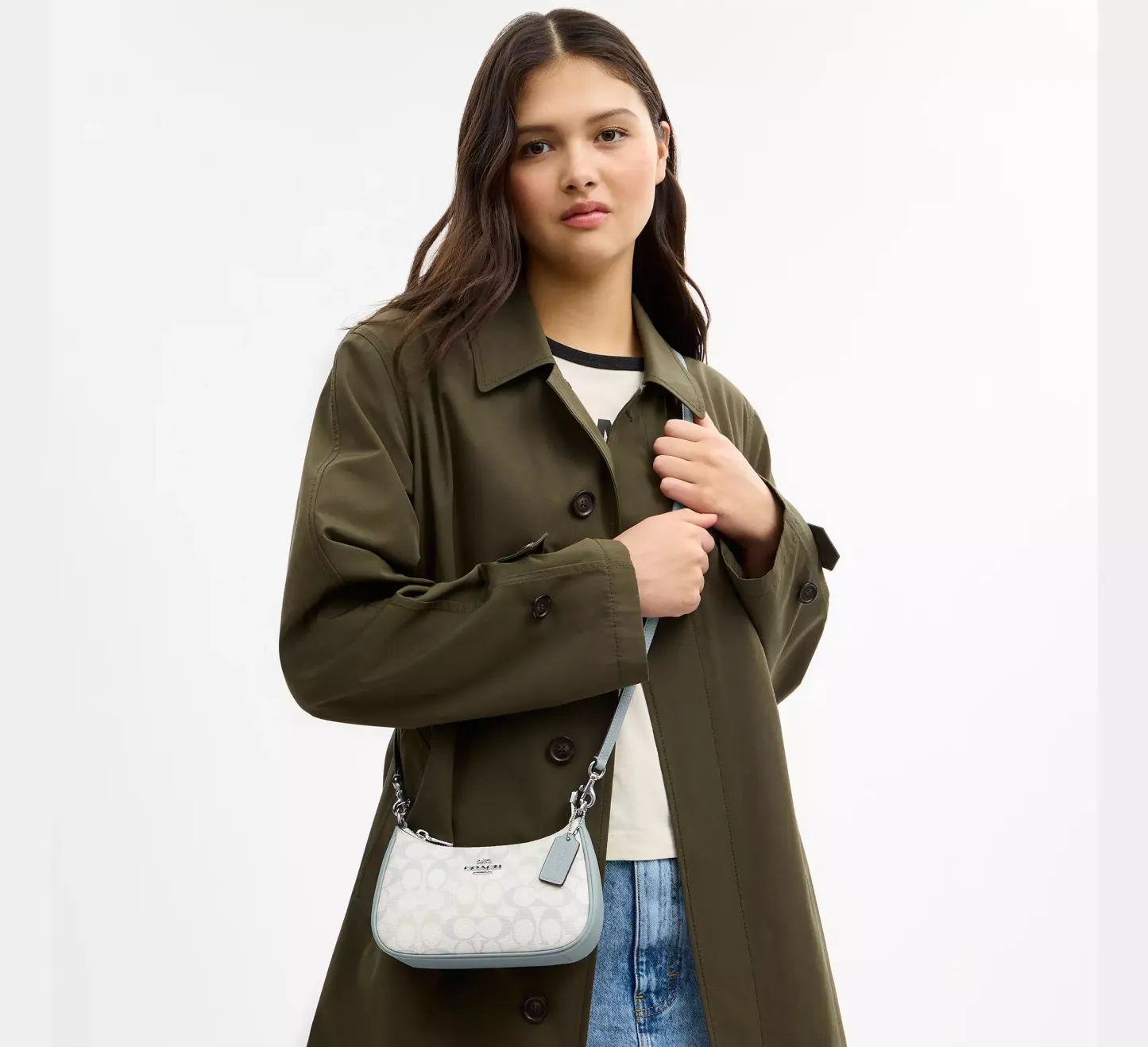 Teri Mini Crossbody Bag In Signature Canvas