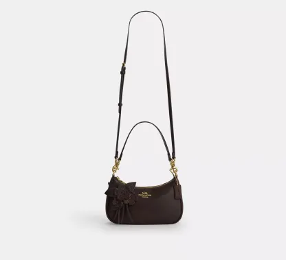 Teri Shoulder Bag With Floral Applique