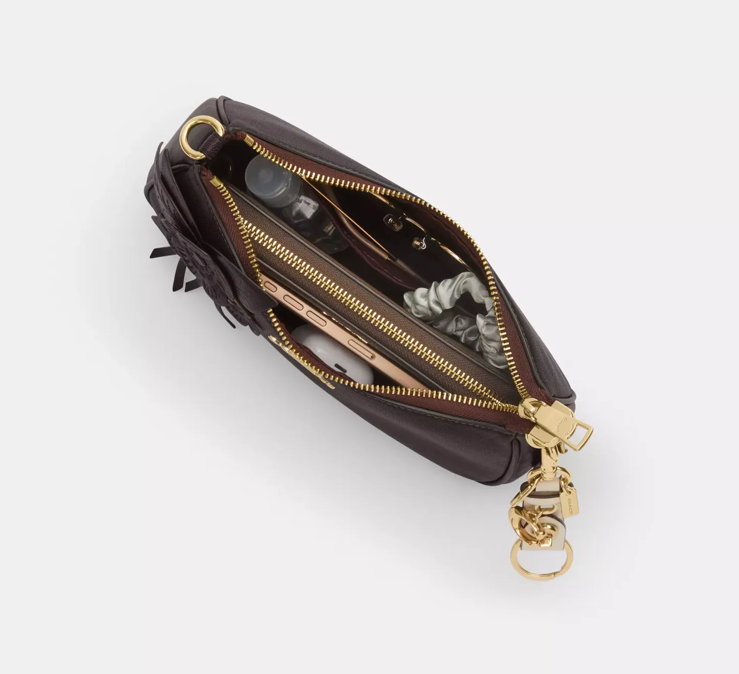 Teri Shoulder Bag With Floral Applique