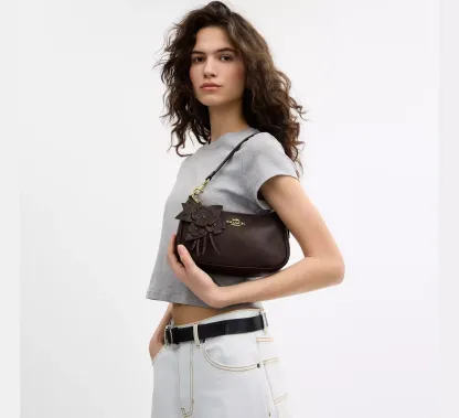 Teri Shoulder Bag With Floral Applique
