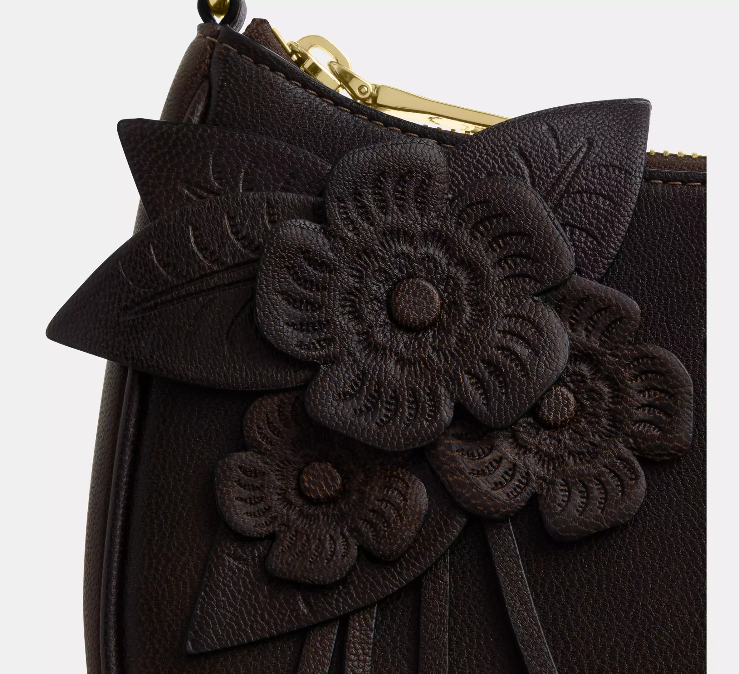 Teri Shoulder Bag With Floral Applique
