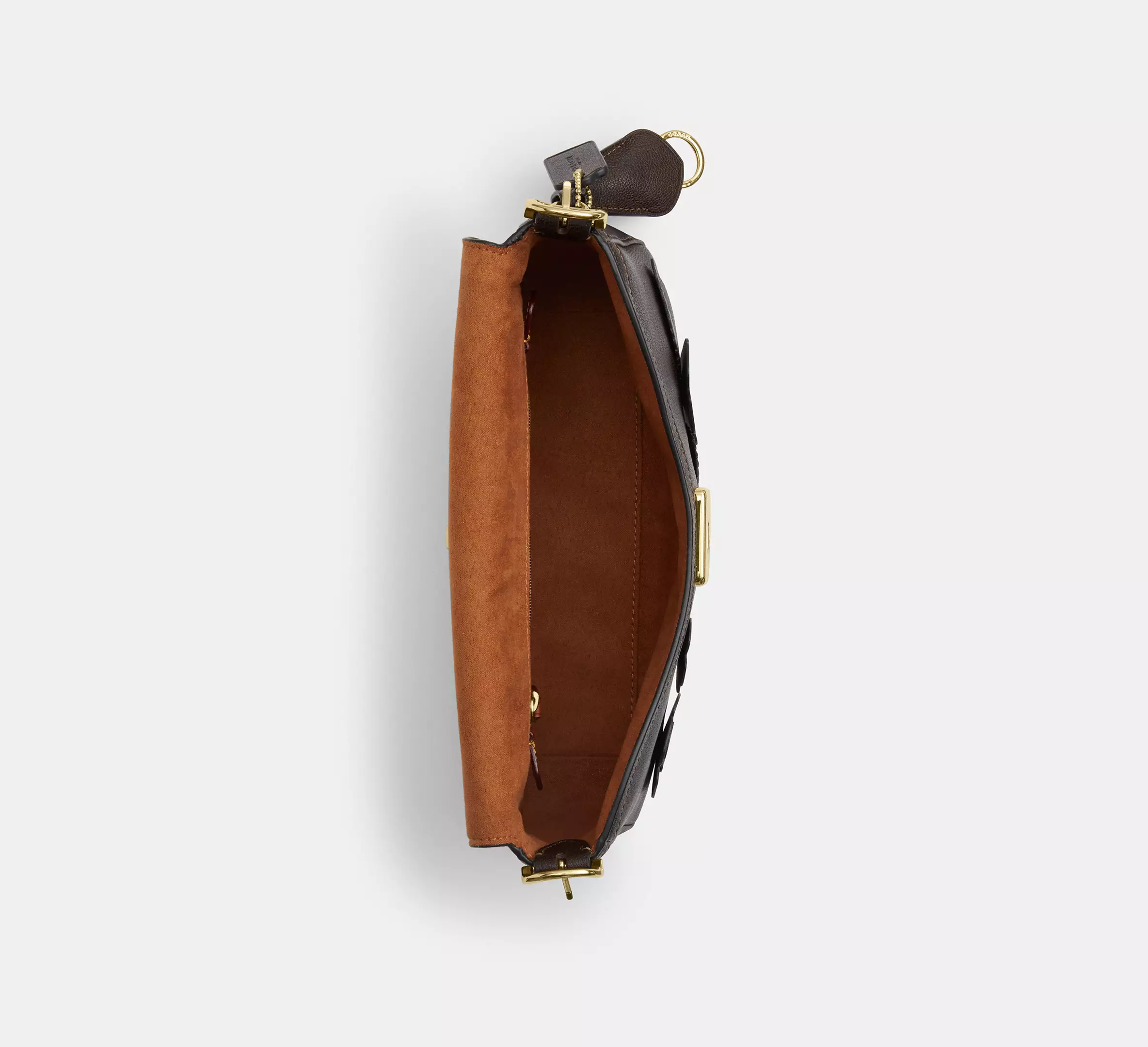 Etta Small Flap Shoulder Bag With Floral Applique