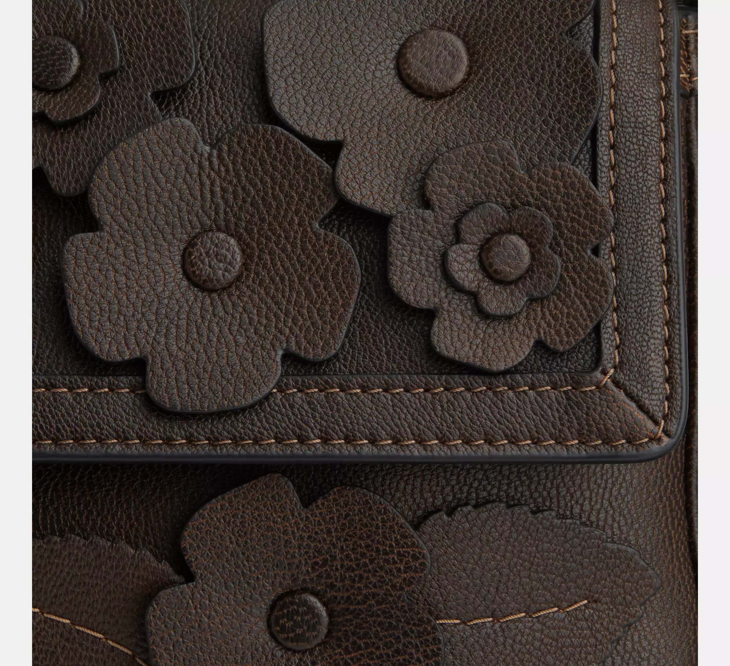 Etta Small Flap Shoulder Bag With Floral Applique