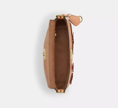 Etta Small Flap Shoulder Bag With Floral Applique