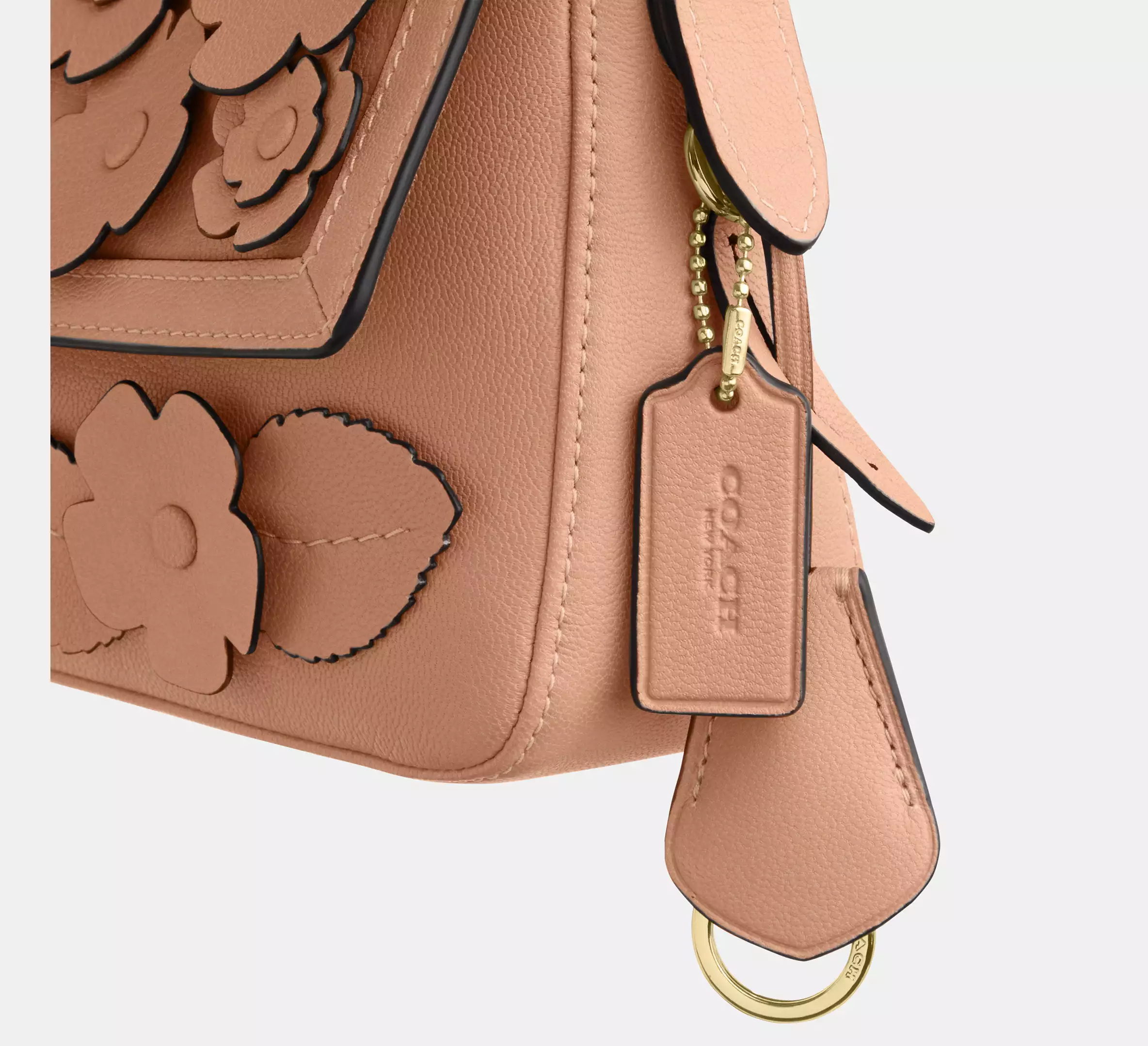 Etta Small Flap Shoulder Bag With Floral Applique