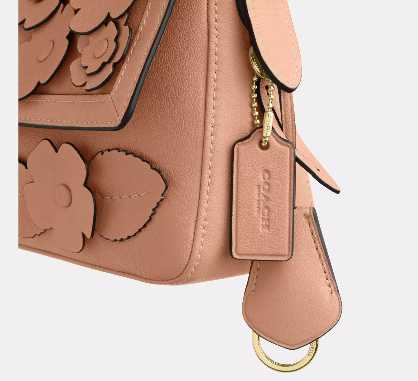 Etta Small Flap Shoulder Bag With Floral Applique