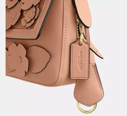 Etta Small Flap Shoulder Bag With Floral Applique