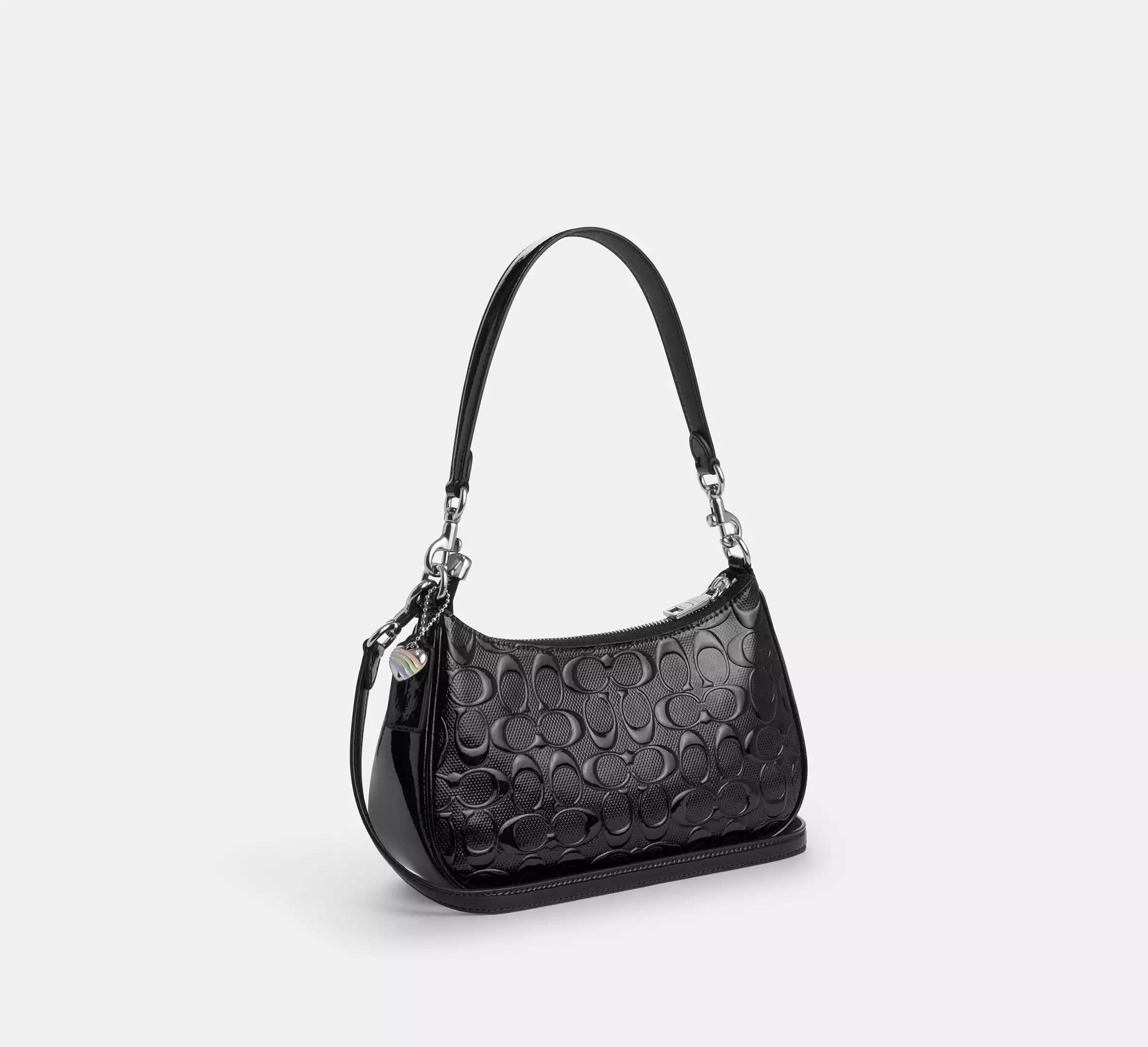 Teri Shoulder Bag In Signature Leather With Heart Charm