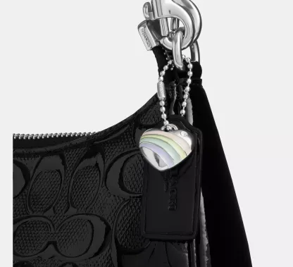 Teri Shoulder Bag In Signature Leather With Heart Charm