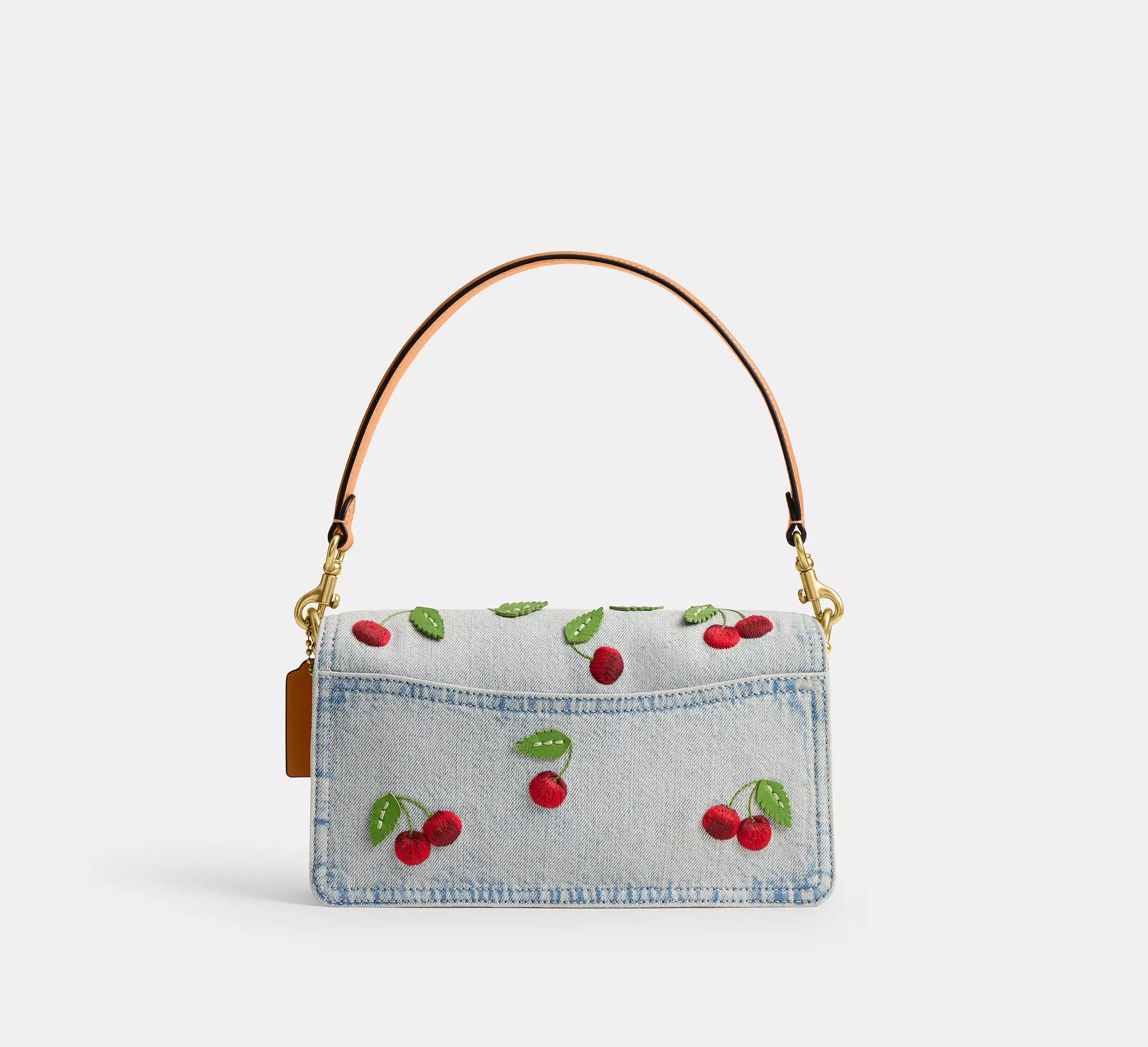 Tabby Shoulder Bag 26 With Cherry Embroidery