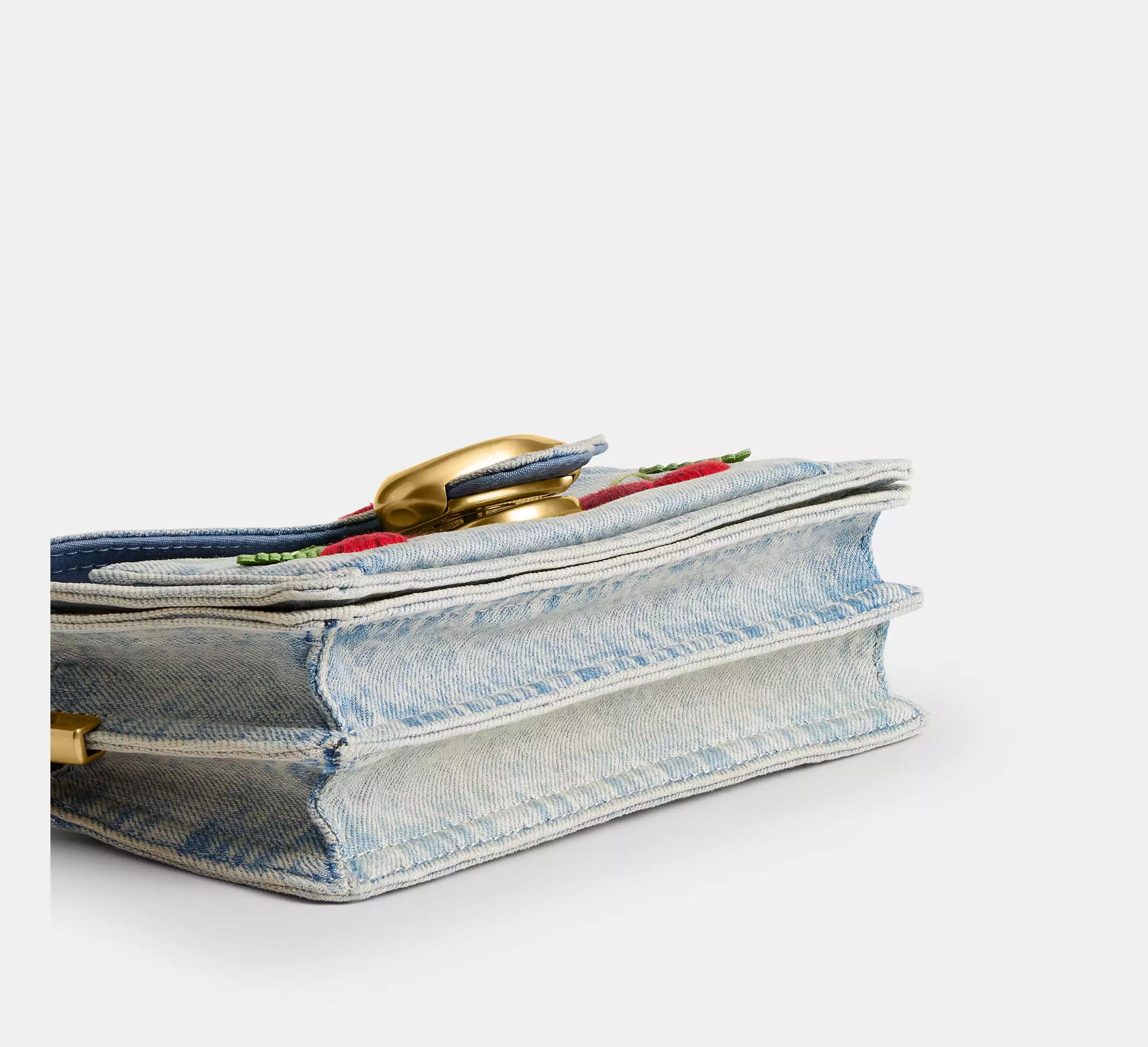 Tabby Shoulder Bag 20 With Cherry Embroidery