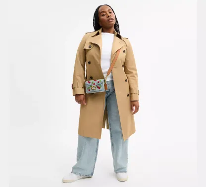 Tabby Shoulder Bag 20 With Cherry Embroidery