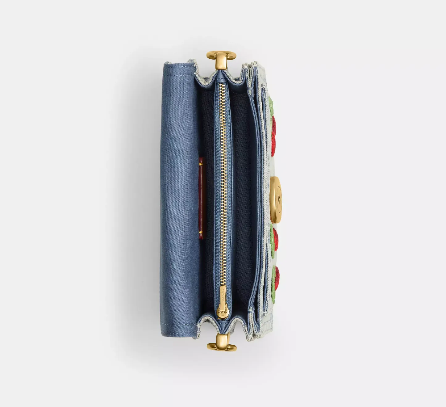 Tabby Shoulder Bag 20 With Cherry Embroidery