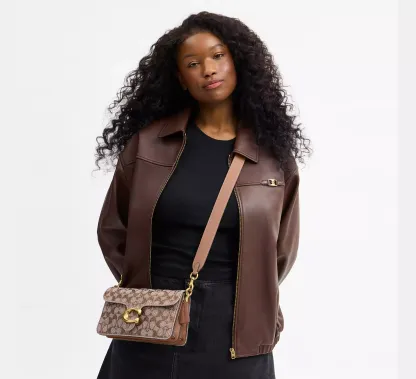 Tabby Shoulder Bag 26 In Crystal Signature Jacquard