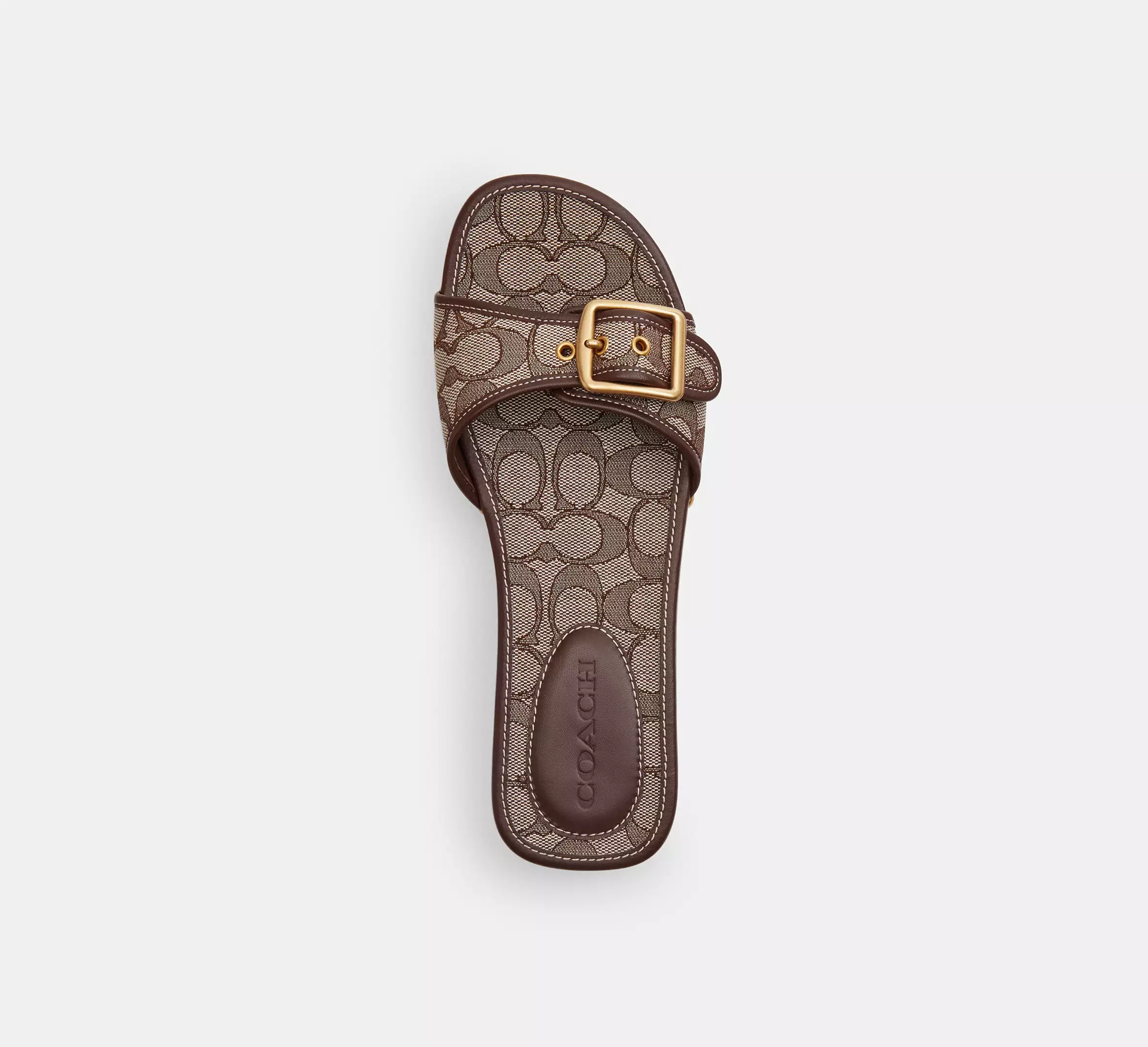 Margot Wooden Sandal In Signature Jacquard