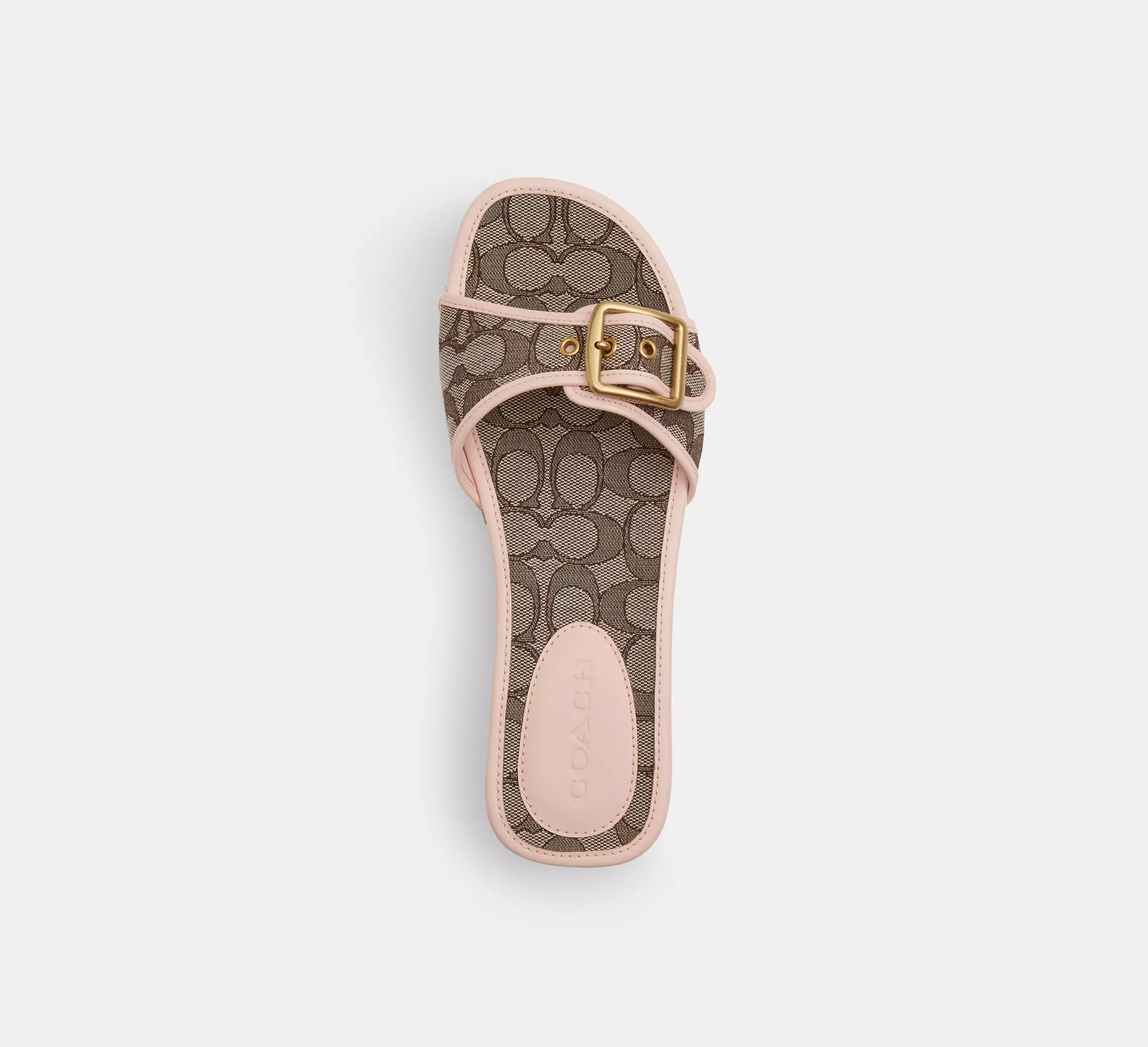 Margot Wooden Sandal In Signature Jacquard