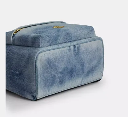 Taylor Small Backpack In Loved Denim