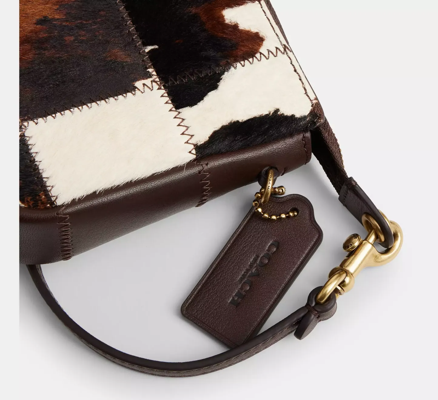 Plaza Bag In Upcrafted Haircalf With Cow Print