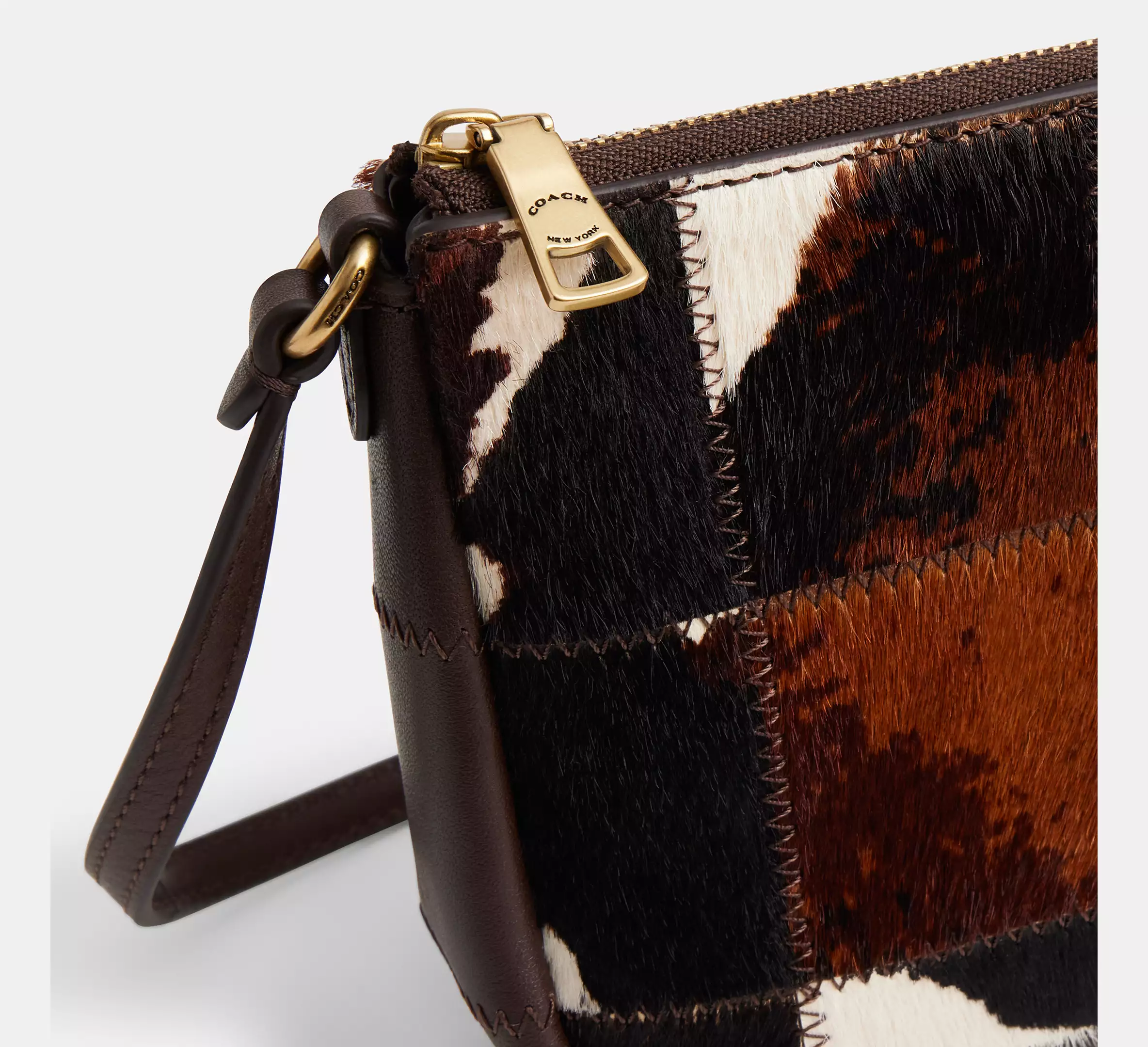 Plaza Bag In Upcrafted Haircalf With Cow Print