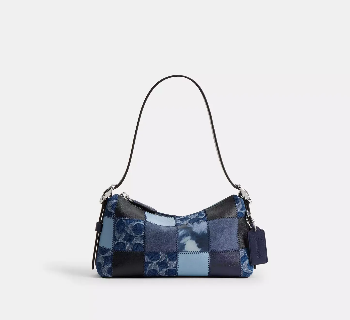 Small Slouchy Shoulder Bag In Upcrafted Patchwork