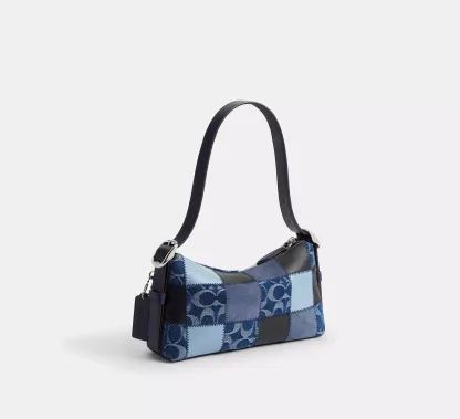 Small Slouchy Shoulder Bag In Upcrafted Patchwork