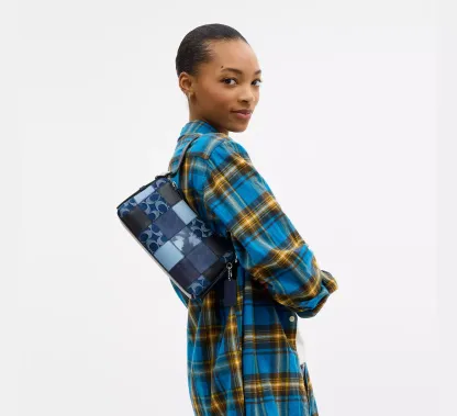 Small Slouchy Shoulder Bag In Upcrafted Patchwork