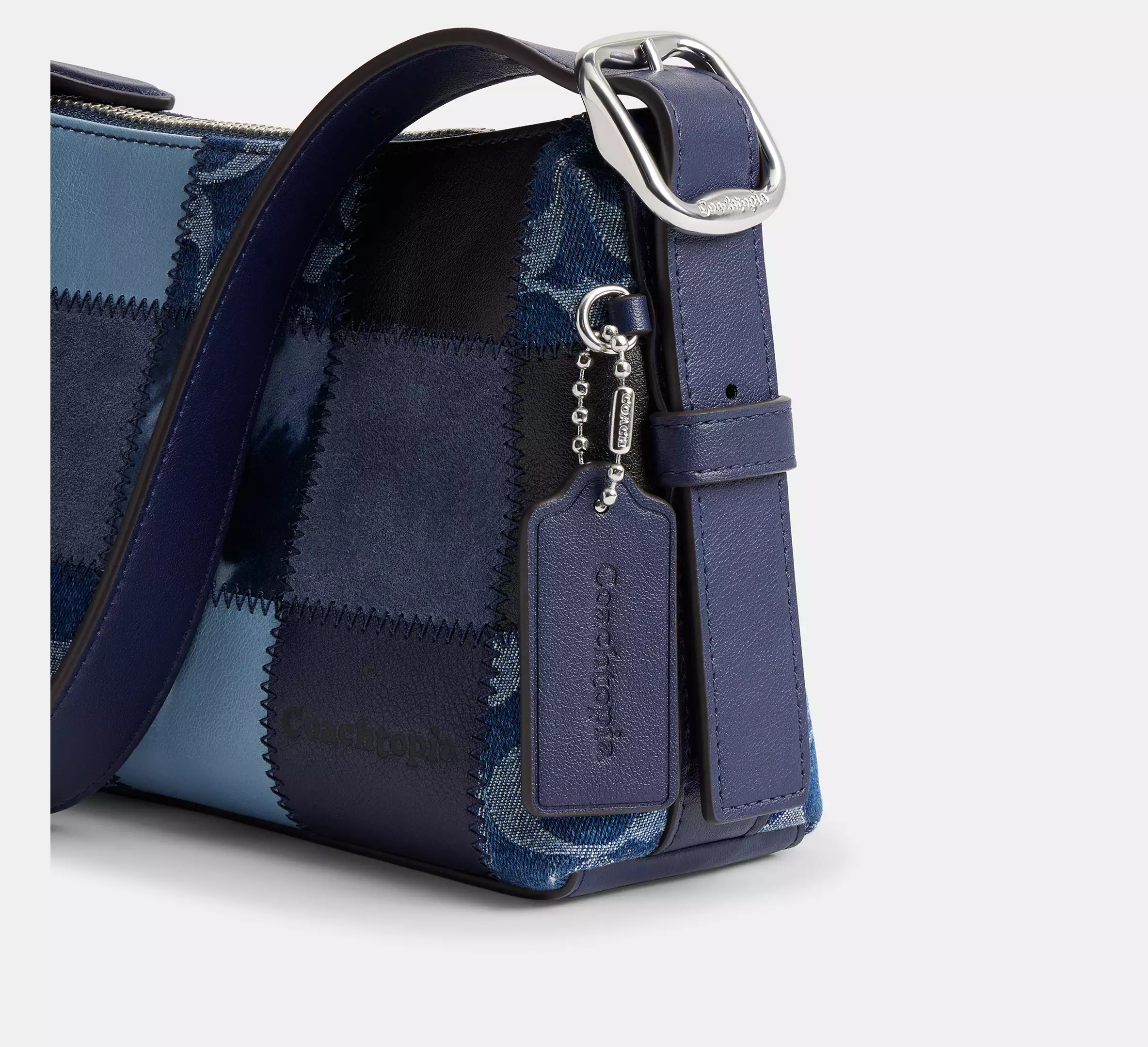 Small Slouchy Shoulder Bag In Upcrafted Patchwork