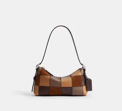 Small Slouchy Shoulder Bag In Upcrafted Patchwork