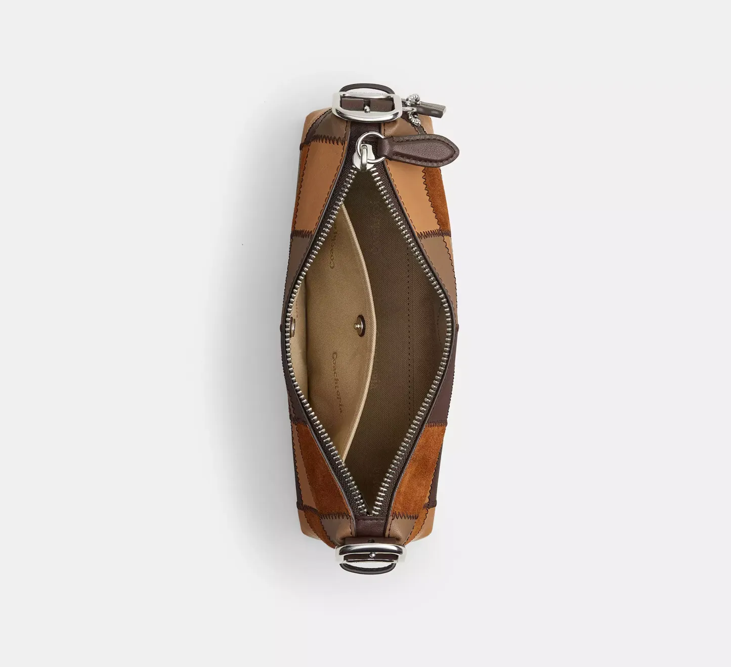 Small Slouchy Shoulder Bag In Upcrafted Patchwork