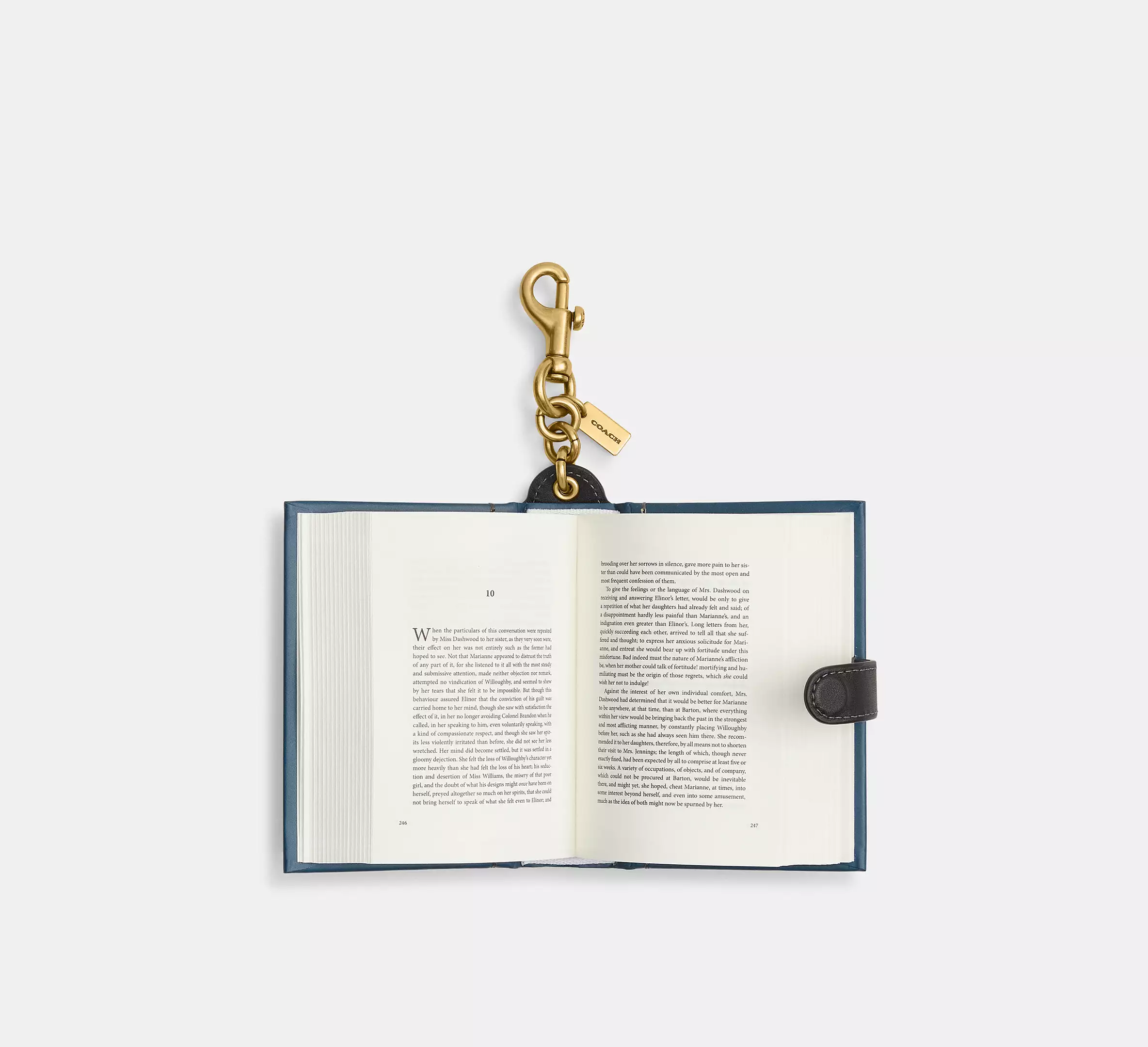 Sense And Sensibility By Jane Austen Book Bag Charm