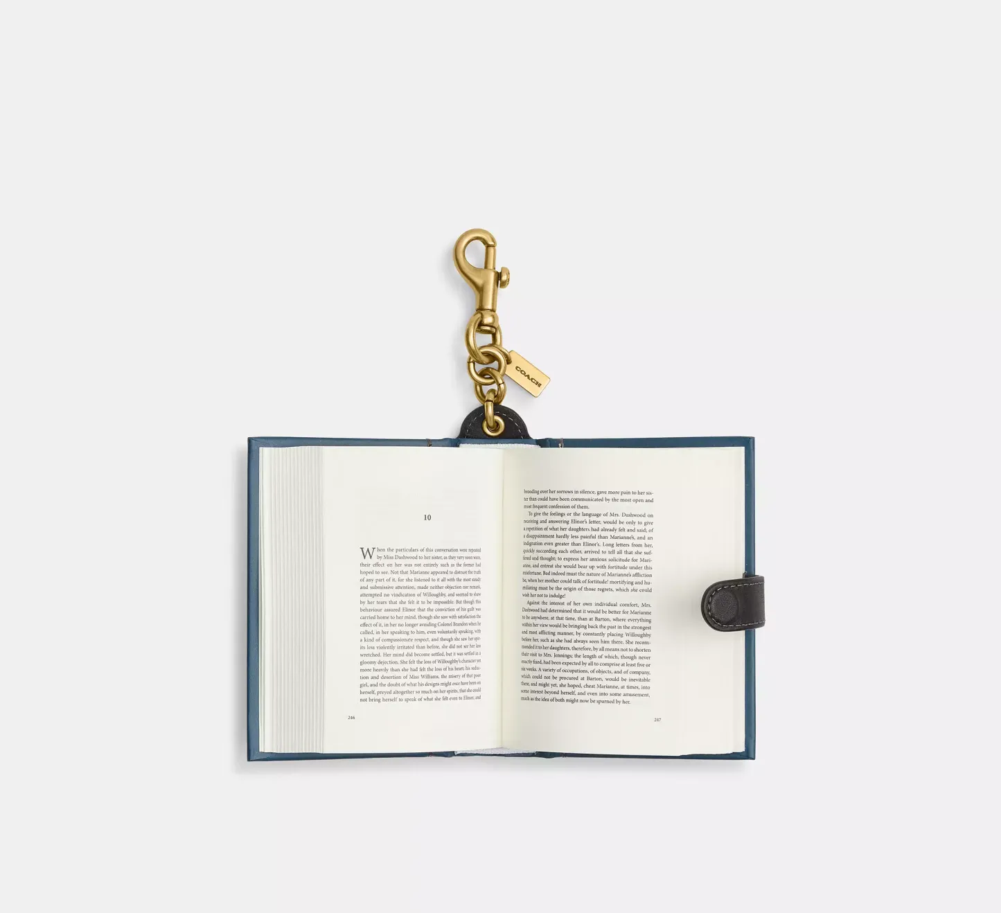 Sense And Sensibility By Jane Austen Book Bag Charm