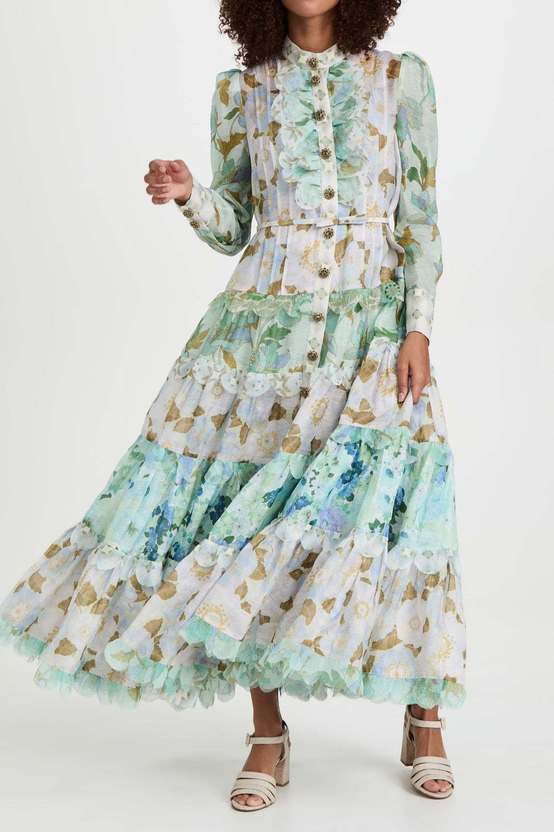 TIERED RUFFLE HEM DRESS THE SUMMER PALACE main image 0