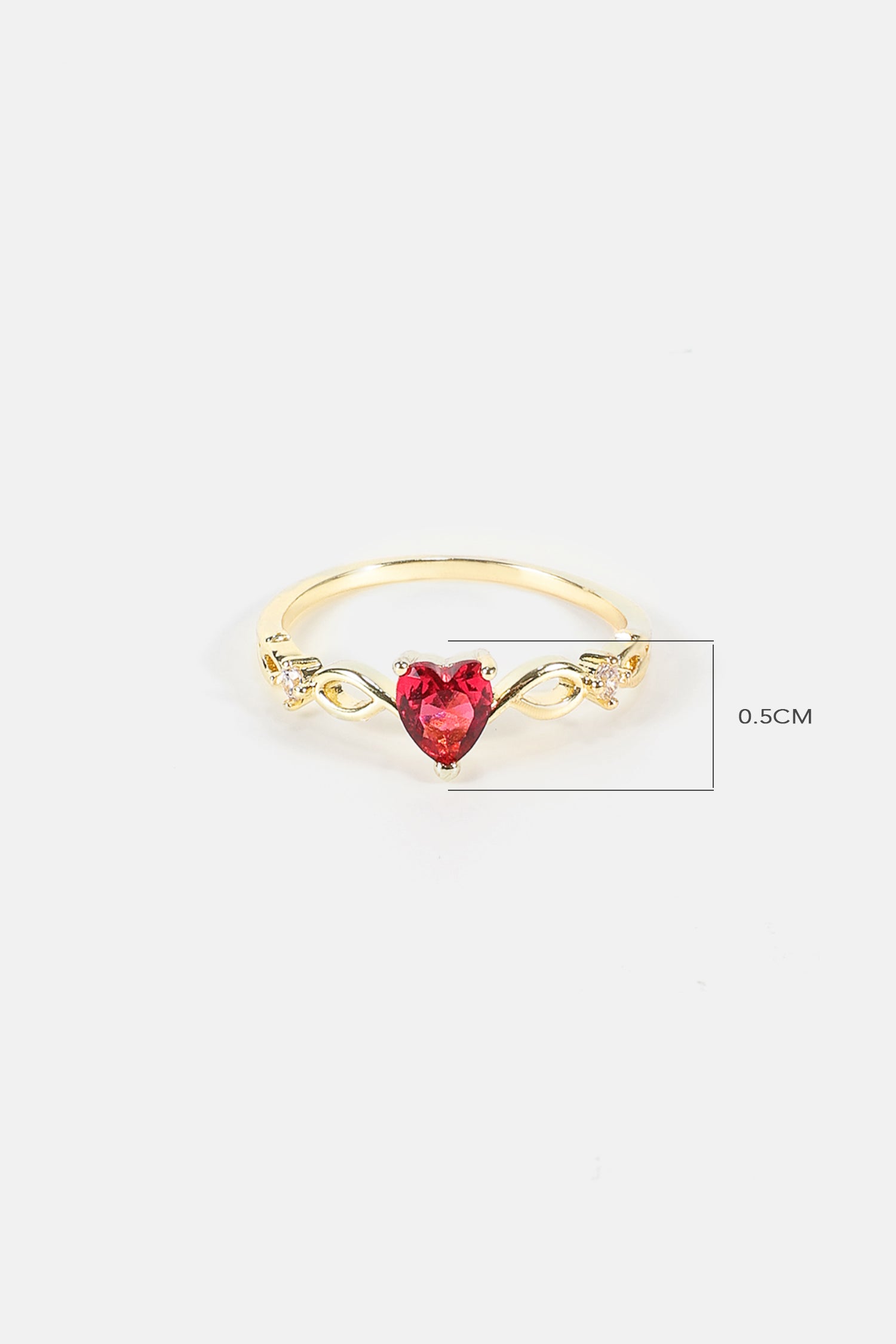 Heart Rhinestone Ring