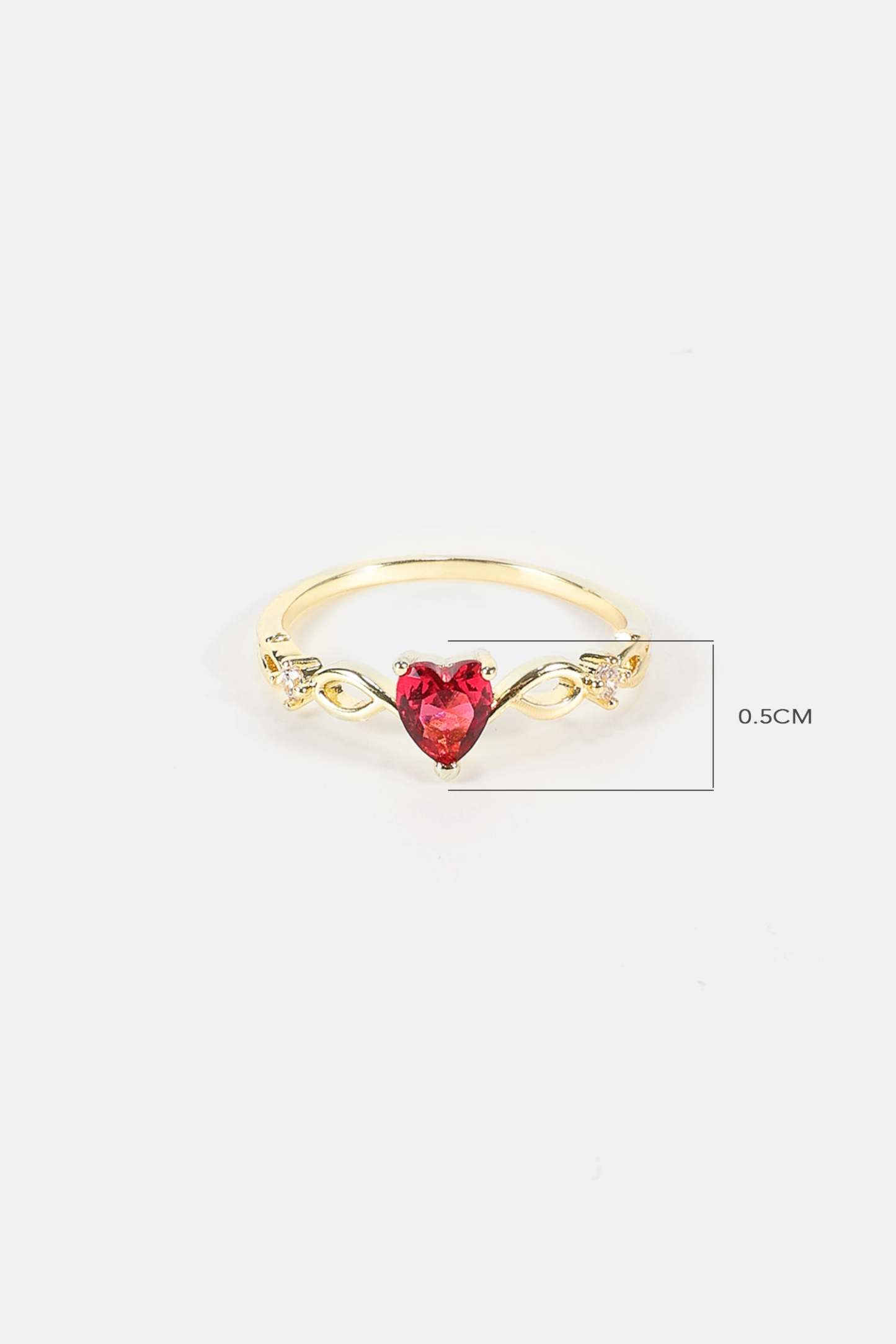 Heart Rhinestone Ring