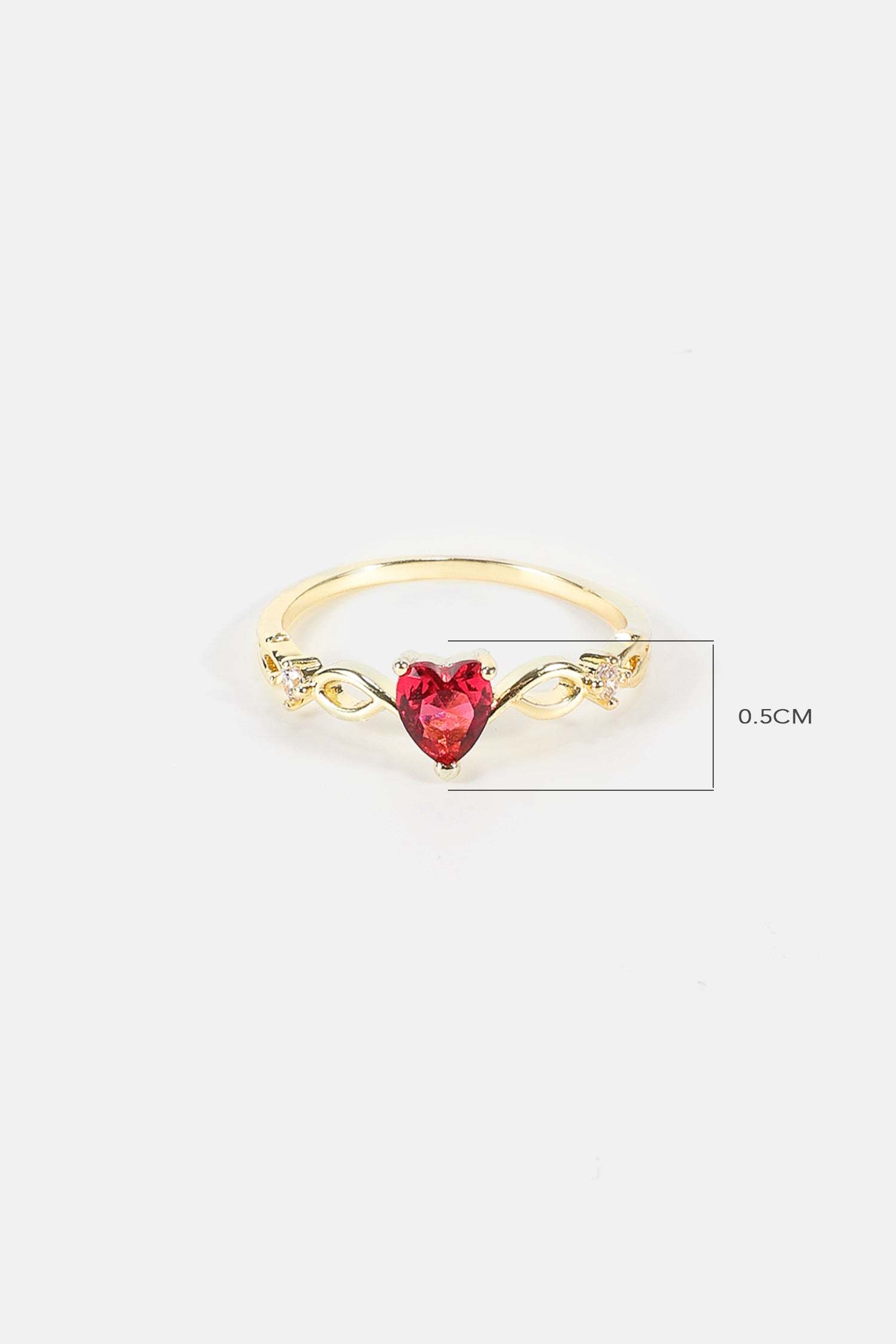 Heart Rhinestone Ring